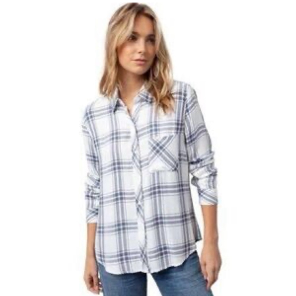 Rails Hunter Plaid Rayon button down long sleeve